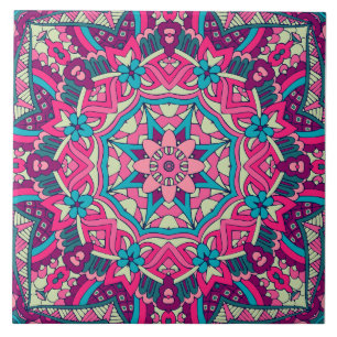 Boho Festive Mandala Fliese