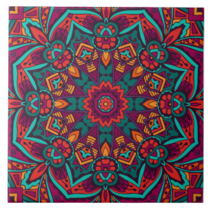 Boho Festive Mandala Fliese