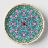 Boho Festive Mandala Uhr (Vorderseite)