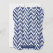 Boho Fether Baby Dusche Einladung (Rückseite)