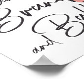 Boho Fiesta Baby Dusche Begrüßungszeichen Poster (Ecke)