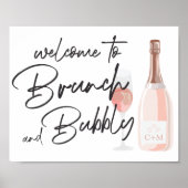 Boho Fiesta Baby Dusche Begrüßungszeichen Poster (Vorne)