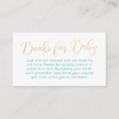 Boho Fiesta Bücher für die Babyverpackungskarte Begleitkarte (Vorderseite)