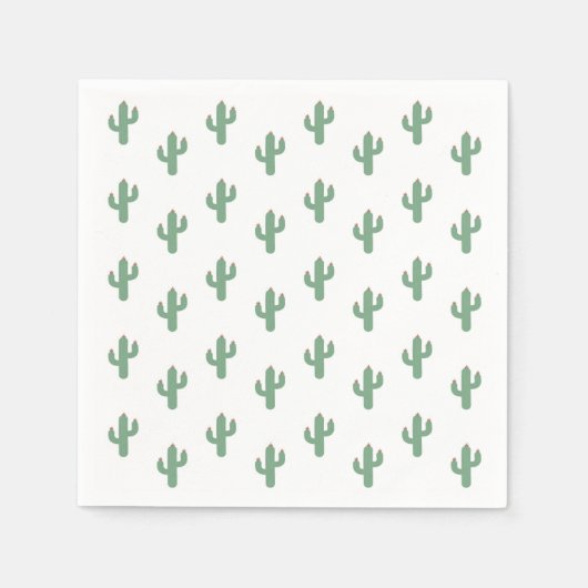 Boho Fiesta Cactus Party Birthday Napkin Serviette (Vorderseite)