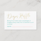 Boho Fiesta Diaper Raffle Ticket Enclosure Card Begleitkarte (Vorderseite)