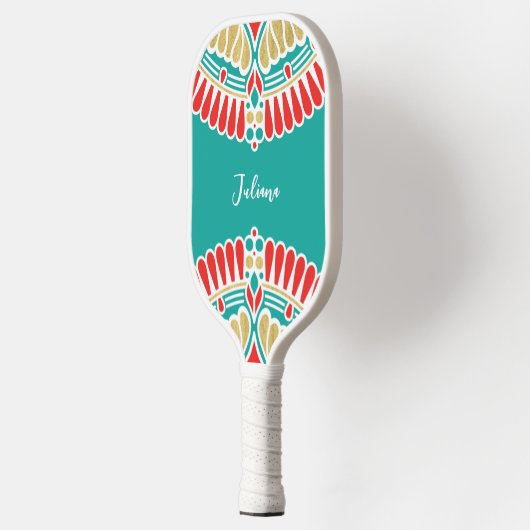 Boho Fiesta Medalion Custom Pickleball Paddle (Links)
