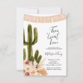 Boho Fiesta Taco 'bout Liebe Paare Dusche Einladung (Vorderseite)