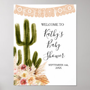 Boho Fiesta Taco "über Liebe Begrüßungszeichen Poster