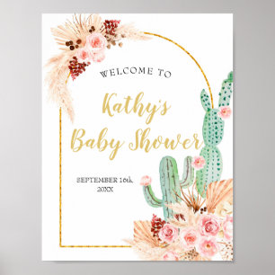 Boho Fiesta Taco "über Liebe Begrüßungszeichen Poster