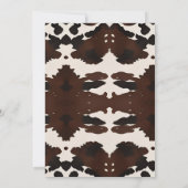 Boho Find the Guest Bridal Shower Bingo game  Einladung (Rückseite)