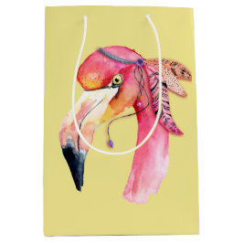 Boho Fiona Flamingo Gift Bag Mittlere Geschenktüte