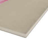 Boho Fiona Flamingo Glass Cutting Board Schneidebrett (Ecke)