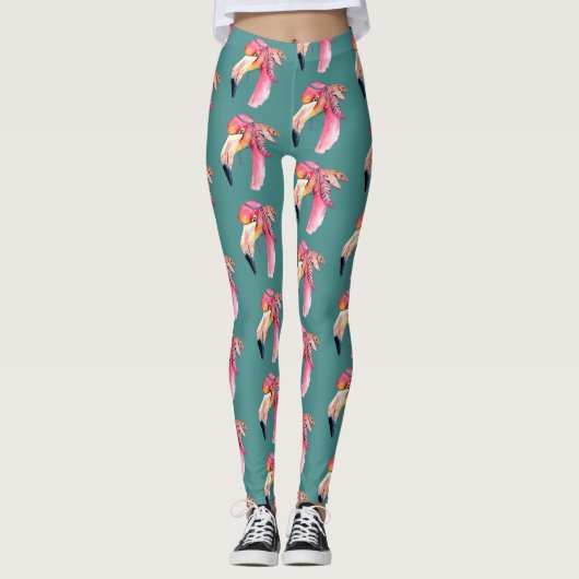 Boho Fiona Flamingo Leggings (Vorderseite)