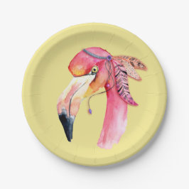 Boho Fiona Flamingo Paper Tellers Pappteller