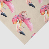 Boho Fiona Flamingo Tissue Paper Seidenpapier (Ausschnitt)