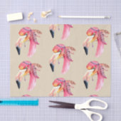 Boho Fiona Flamingo Tissue Paper Seidenpapier (Handwerk)