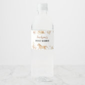 Boho First Rodeo Birthday Water Flasche Label Wasserflaschenetikett (Vorderseite)