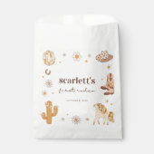Boho First Rodeo Cowgirl Birthday Favor Bags Geschenktütchen (Vorderseite)