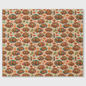 Boho-Fisch-Design-Geschenkpapier Geschenkpapier (Flach)