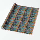 Boho Fish Wrapping Paper Geschenkpapier (Ungerollt)