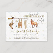 Boho Fishing Derby Baby Showbücher für Baby Begleitkarte (Vorderseite)