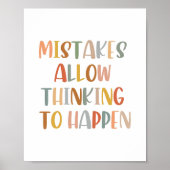 Boho Fistakes erlauben es, zu denken, um Poster zu (Vorne)