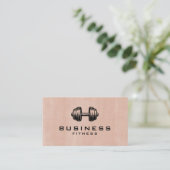 Boho Fitnessstudio / Visitenkarte für Personal Tra (Stehend Vorderseite)