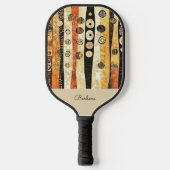 Boho Flair Personalisiert Pickleball Schläger (Vorderseite)