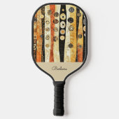 Boho Flair Personalisiert Pickleball Schläger (Rückseite)