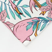 Boho Flamingo Fleecedecke (Ecke)