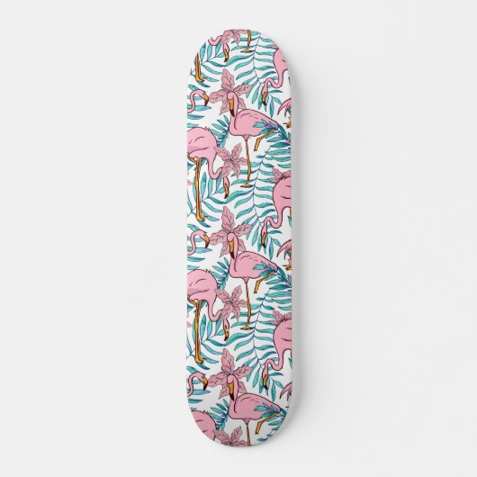 Boho Flamingo Skateboard (Vorne)