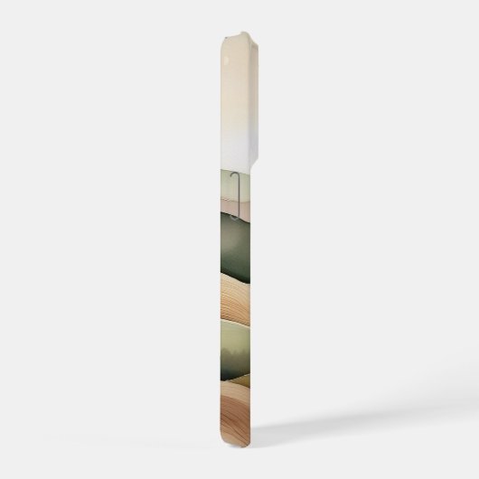 Boho Flat Landscape iPhone Case in Earthy Tone iPhone Hülle (Rechte Seite)