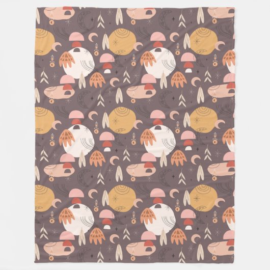 Boho Fleecedecke (Vorderseite)