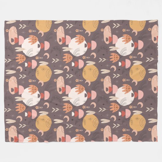 Boho Fleecedecke (Vorderseite (Horizontal))