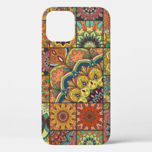 Boho-Fliesen: farbenfrohes Patchwork-Nahtlosmuster Case-Mate iPhone Hülle