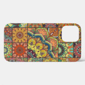 Boho Fliesen: farbiges Patchwork nahtlos Muster Case-Mate iPhone Hülle (Rückseite (Horizontal))