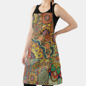 Boho Fliesen: farbiges Patchwork nahtlos Muster Schürze (InSitu)