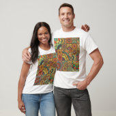 Boho Fliesen: farbiges Patchwork nahtlos Muster T-Shirt (Unisex)