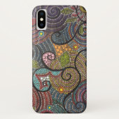 Boho Flings-Wirbel und Punkte Case-Mate iPhone Hülle (Rückseite)