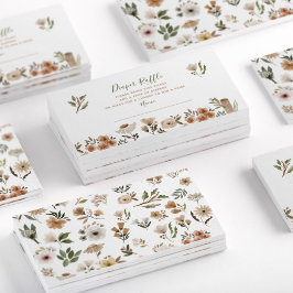 Boho Flora Baby Duschdusche Windelwanne Business C Visitenkarte