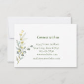 Boho Floral 3,5" x 5" Wohnung Dankeschön Karte (Rückseite)