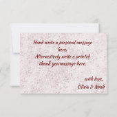 Boho Floral 3,5" x 5" Wohnung Dankeschön Karte (Rückseite)