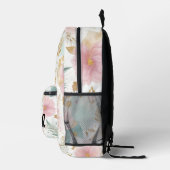 Boho Floral Aesthetic backpack Bedruckter Rucksack (Rechts)