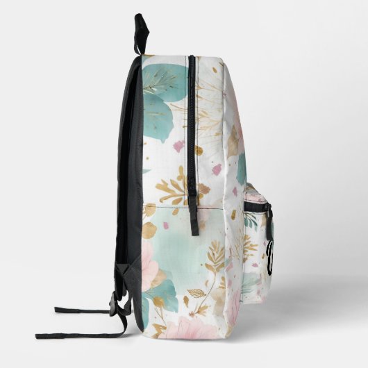 Boho Floral Aesthetic backpack Bedruckter Rucksack (Links)