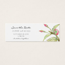 Boho Floral Affordable Save the Date Mini Cards