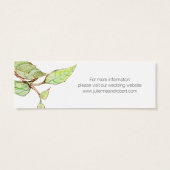 Boho Floral Affordable Save the Date Mini Cards (Rückseite)