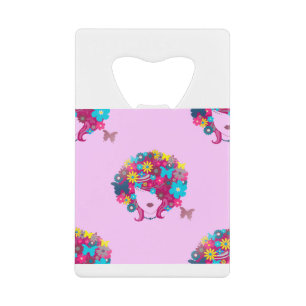 Boho floral afro geldbeutel flaschenöffner