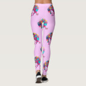Boho floral afro leggings (Rückseite)