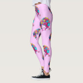 Boho floral afro leggings (Links)
