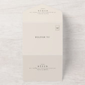 Boho floral alles in einer UAWG Hochzeit Einladung (Außenbereich)